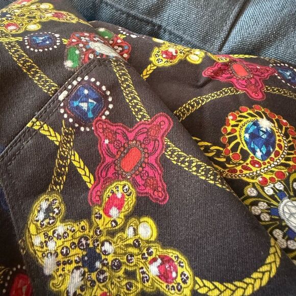 L’AGENCE NWOT Margot Skinny High Rise Jewel Printed Coated Jeans. Size 26. - Picture 8 of 10